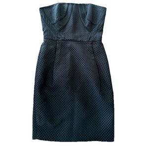 Strenesse Gabriele Strehle Black Corset Cocktail‎ Dress Size 6
